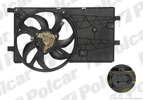 Вентилятори з корпусом / кронштейном FIORINO/QUBO/NEMO/BI Polcar 308523W2