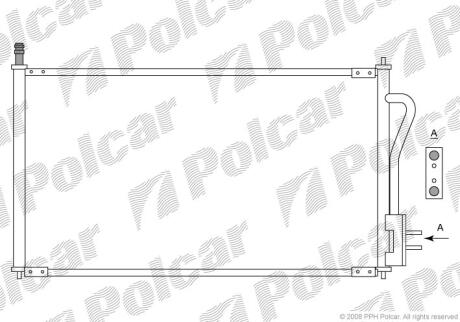 Радіатори кондиціонера FORD FOCUS, 98- Polcar 3201K8C1