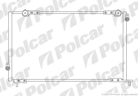 Радіатори кондиціонера HONDA ACCORD, 98- Polcar 3818K8C3