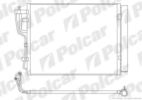 Радіатори кондиціонера KIA CEED/HYUNDAI i30 Polcar 4114K8C2