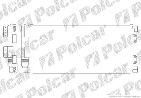 Радіатори кондиціонера L.ROVER FREELANDER Polcar 4310K8C2