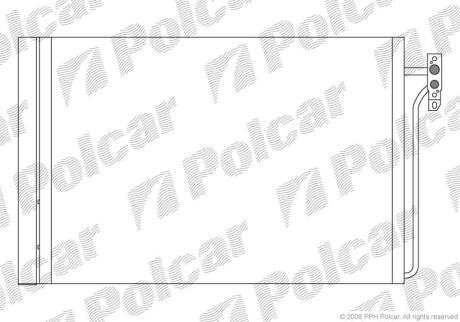 Радіатори кондиціонера RANGE ROVER, 05- Polcar 4332K8C1