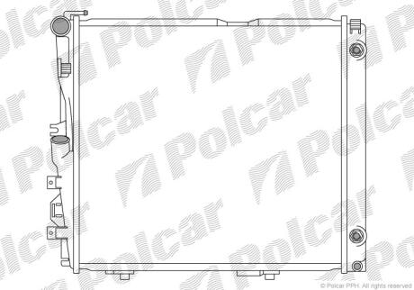 Радіатори охолодження 124 84-/93- Polcar 502408A0