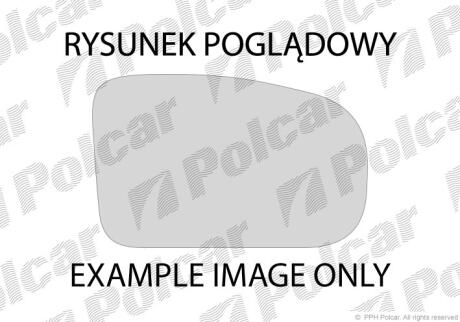 Скло дзеркала зовнішнього MERC.SPRINTER 95- Polcar 506255E