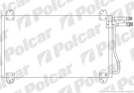 Радіатори кондиціонера MERC. SPRINTER, 95- Polcar 5062K8C1