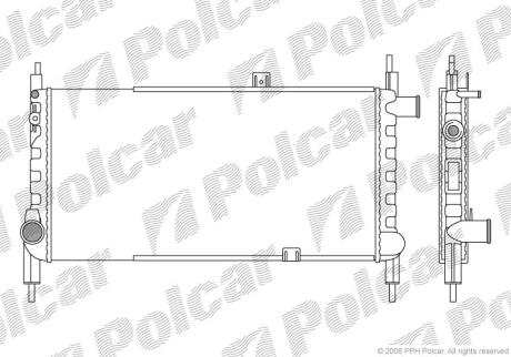 Радіатори охолодження KADETT E 84- Polcar 5505081