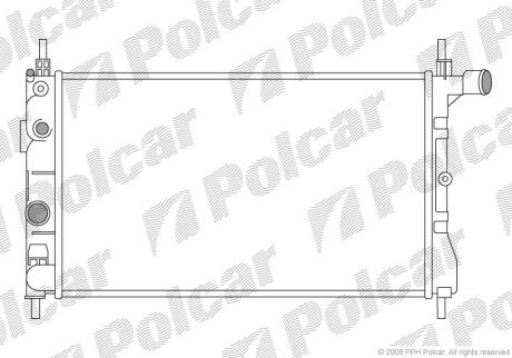 Радіатори охолодження KADETT E 84- Polcar 550508A2