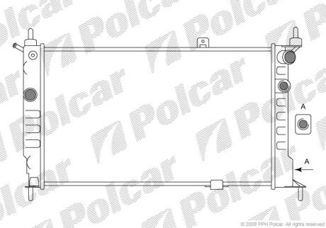 Радіатори охолодження ASTRA F 91- Polcar 550708A5