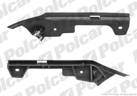 Кронштейн бампера OPEL ASTRA G, 98- Polcar 5508078