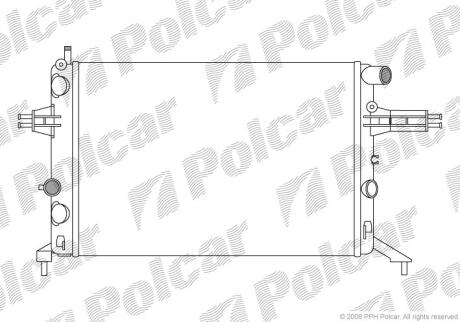 Радіатори охолодження ASTRA G 98- Polcar 550808A8