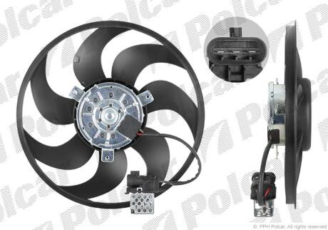 Вентилятор без кожуха OPEL ASTRA G/ZAFIRA Polcar 550823U1