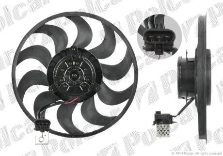 Вентилятор без кожуха O. ASTRA H/ZAFIRA B Polcar 550923U9