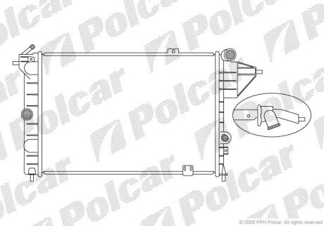 Радіатори охолодження VECTRA A 88-95 Polcar 551408A3