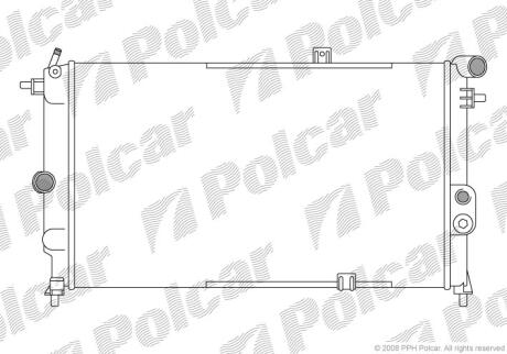 Радіатори охолодження VECTRA A 88-95 Polcar 551408A5