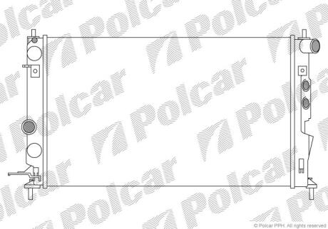 Радіатори охолодження VECTRA B 99- Polcar 551608A4
