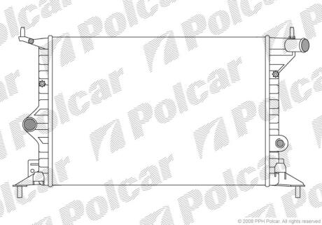Радіатори охолодження VECTRA B 95-99 Polcar 551608B1