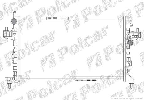 Радіатори охолодження CORSA C 01- Polcar 555708A1