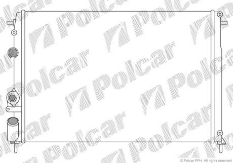 Радіатори охолодження MEGANE 95-99 Polcar 600708A5