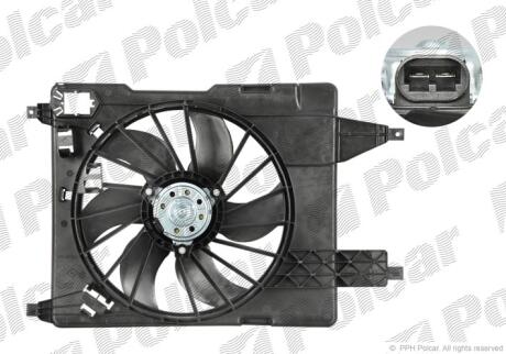 Вентилятори з корпусом / кронштейном R.MEGANE II/SCENIC Polcar 601223W3
