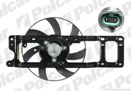 Вентилятори з корпусом / кронштейном RENAULT CLIO, 98- Polcar 601523W2