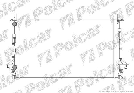 Радіатори охолодження LAGUNA 01-05 Polcar 603708A1