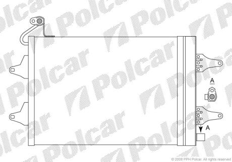 Радіатори кондиціонера SKODA FABIA Polcar 6913K8C1