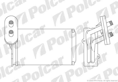 Радіатори обігріву GOLF III / VENTO 91- Polcar 9534N8A1