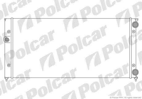Радіатори охолодження GOLF III / VENTO 91- Polcar 953808B4