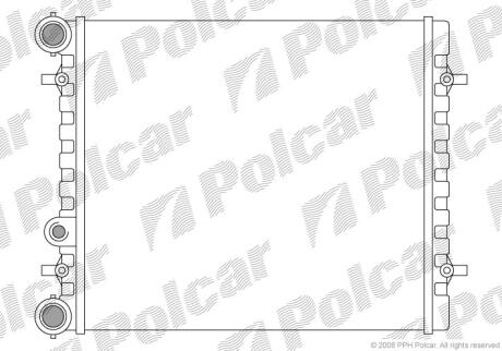 Радіатори охолодження TOLEDO II 98- Polcar 954108A1