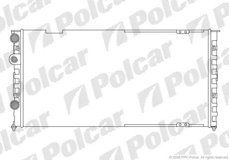 Радіатори охолодження PASSAT 88-93 Polcar 9546085