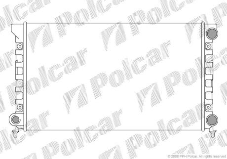 Радіатори охолодження PASSAT 88-93 Polcar 954608A4