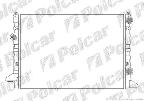 Радіатори охолодження PASSAT 93-96 Polcar 954708A4