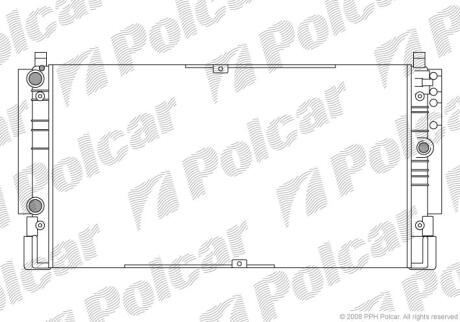Радіатори охолодження TRANSPORTER T4 91- Polcar 956608A1