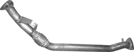 Глушитель, алюм. сталь, передн.часть Audi A4 2.0 FSI 07/02-12/04 Polmostrow POLMOSTROW 01.127