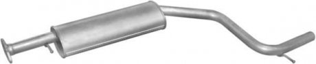 Глушитель, алюм. сталь, средн.часть Ford Mondeo 1.8/2.0i -16V 00-07 POLMOSTROW 08.617 (фото 1)