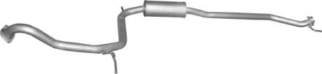 Глушитель, алюм. сталь, средн.часть Honda Civic 1.8i 16V POLMOSTROW 09.43