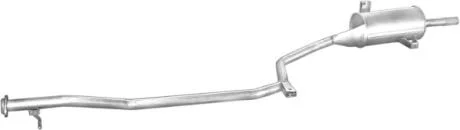 Глушитель алюм. сталь, задн. часть Hyundai Pony 89-94/Excel 89-94 1.3/1.5 hatcback  Polmostrow POLMOSTROW 10.011