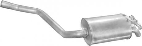 Глушитель алюм. сталь, задн. часть Mercedes W201 87- 2.5TD POLMOSTROW 13.65 (фото 1)