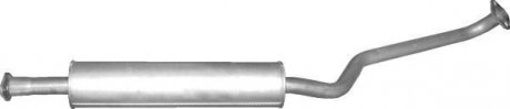 Глушитель алюм. сталь, средн. часть Nissan Primera 1.8i-16V 05/02-07 POLMOSTROW 15.38 (фото 1)