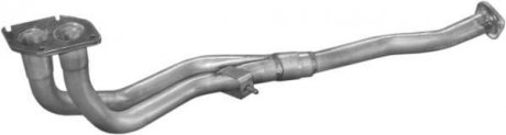 Глушитель, алюм. сталь, передн. часть Opel Vectra 1.4-1.6i 88-92 POLMOSTROW 17.515 (фото 1)