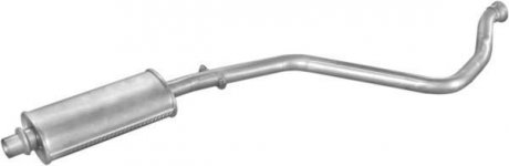 Глушитель, алюм. сталь, середн. часть Peugeot 306 1.8i 16S kat 93-98 (19.58) Pol POLMOSTROW 1958