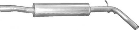 Глушитель алюм. сталь, средн. часть Skoda Roomster 1.6i 16V 05/06-03/10 POLMOSTROW 24.64 (фото 1)