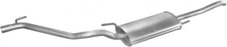 Глушитель (задняя часть) алюминизированная сталь VW Vento 1.4-1.8 (93-98) POLMOSTROW 30.182