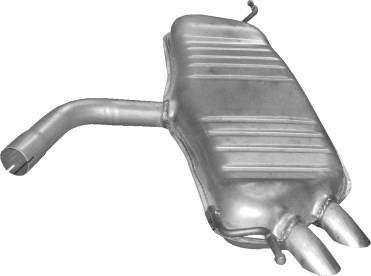 Глушитель, алюм. сталь, задн.часть VW Golf V 2.0 SDi Diesel hatchback 01/04-11/08 POLMOSTROW 30.617