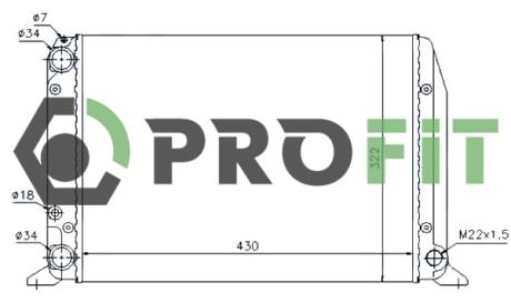 Радіатор охолоджування PROFIT 1740-0022