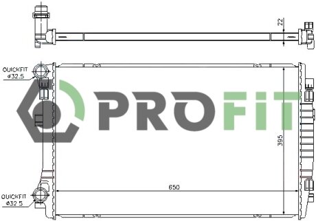 Радіатор охолоджування PROFIT 1740-0037