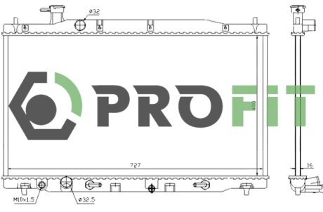 Радіатор охолоджування PROFIT 1740-0204