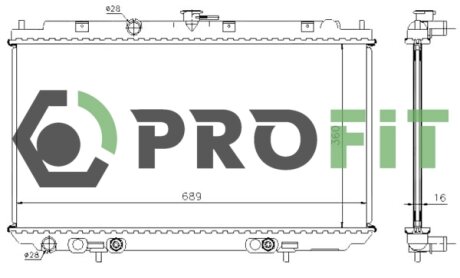 Радіатор охолоджування PROFIT 1740-0253