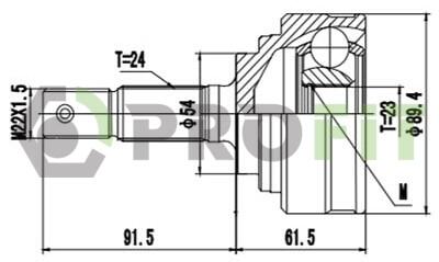 Фото шРКШ зі змазкою в комплекті PROFIT 2710-3087 ШРКШ зі змазкою в комплекті PROFIT 2710-3087