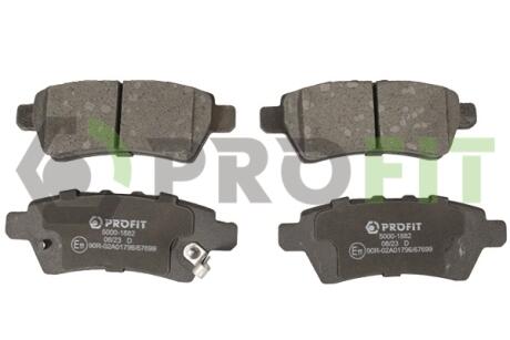 Фото колодки гальмівні дискові PROFIT 5000-1882 Колодки гальмівні дискові PROFIT 5000-1882